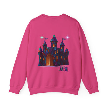 ✅ AU/NZ Magical Crystal Castle Crewneck Sweatshirt, Cozy Unisex Sweater, Crystal Themed Gift, Fun Layering Piece, Perfect for Fall & Winter