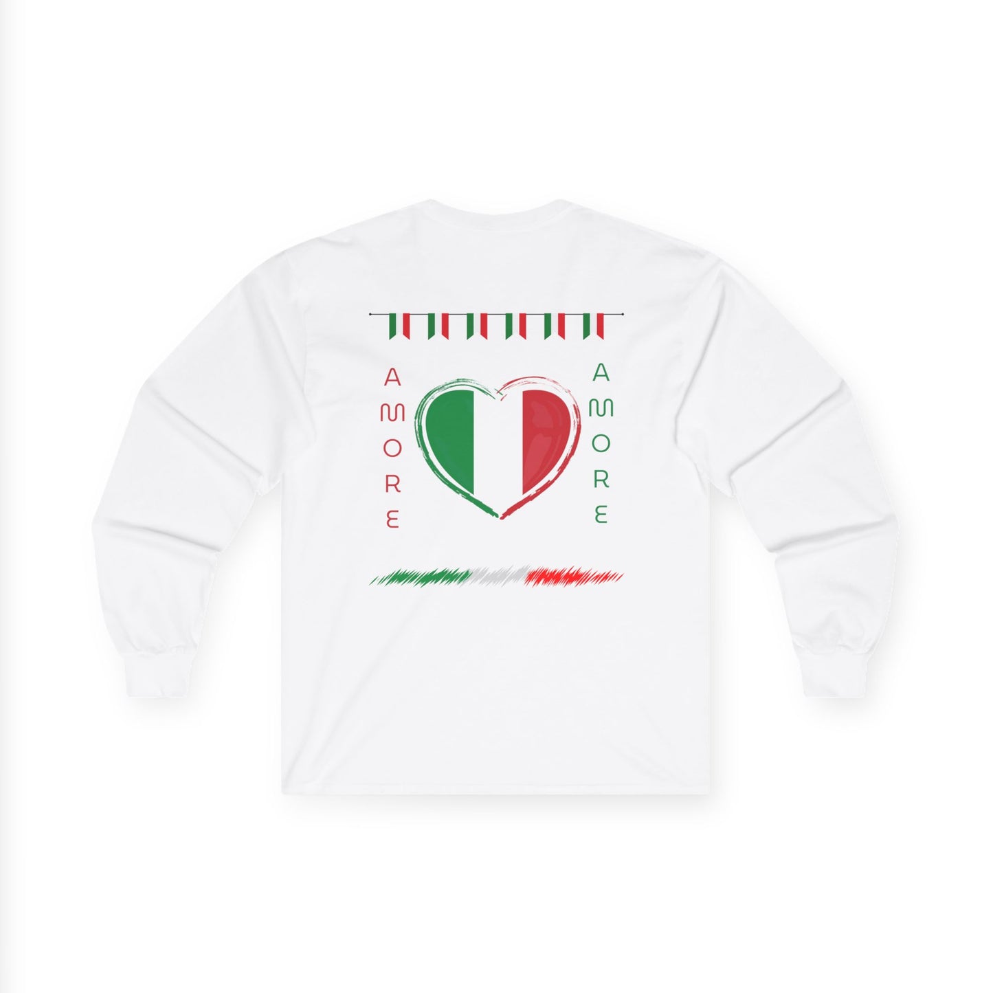 ✅ AU/NZ-Italian Love Long Sleeve Tee, Unisex Shirt for Italians, Valentine's Day Gift, Italian Heritage Celebration, Casual Everyday Wear