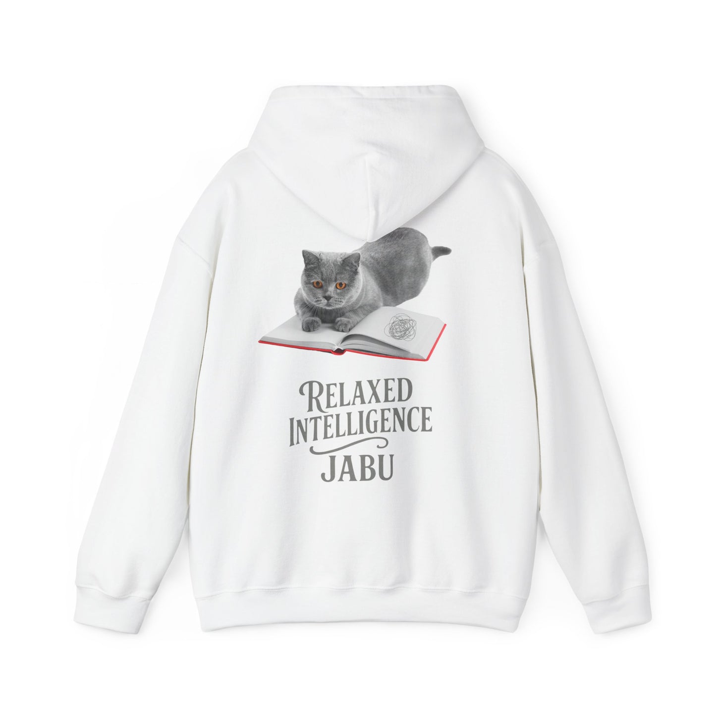 ✅ AU/NZ CATS RELAXED INTELLIGENCE ,Hoodie, Cozy Gift for Cat Lovers, Work from Home Apparel, Casual Wear, Relaxation, British Blue !!