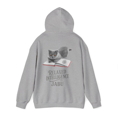 ✅ AU/NZ CATS RELAXED INTELLIGENCE ,Hoodie, Cozy Gift for Cat Lovers, Work from Home Apparel, Casual Wear, Relaxation, British Blue !!