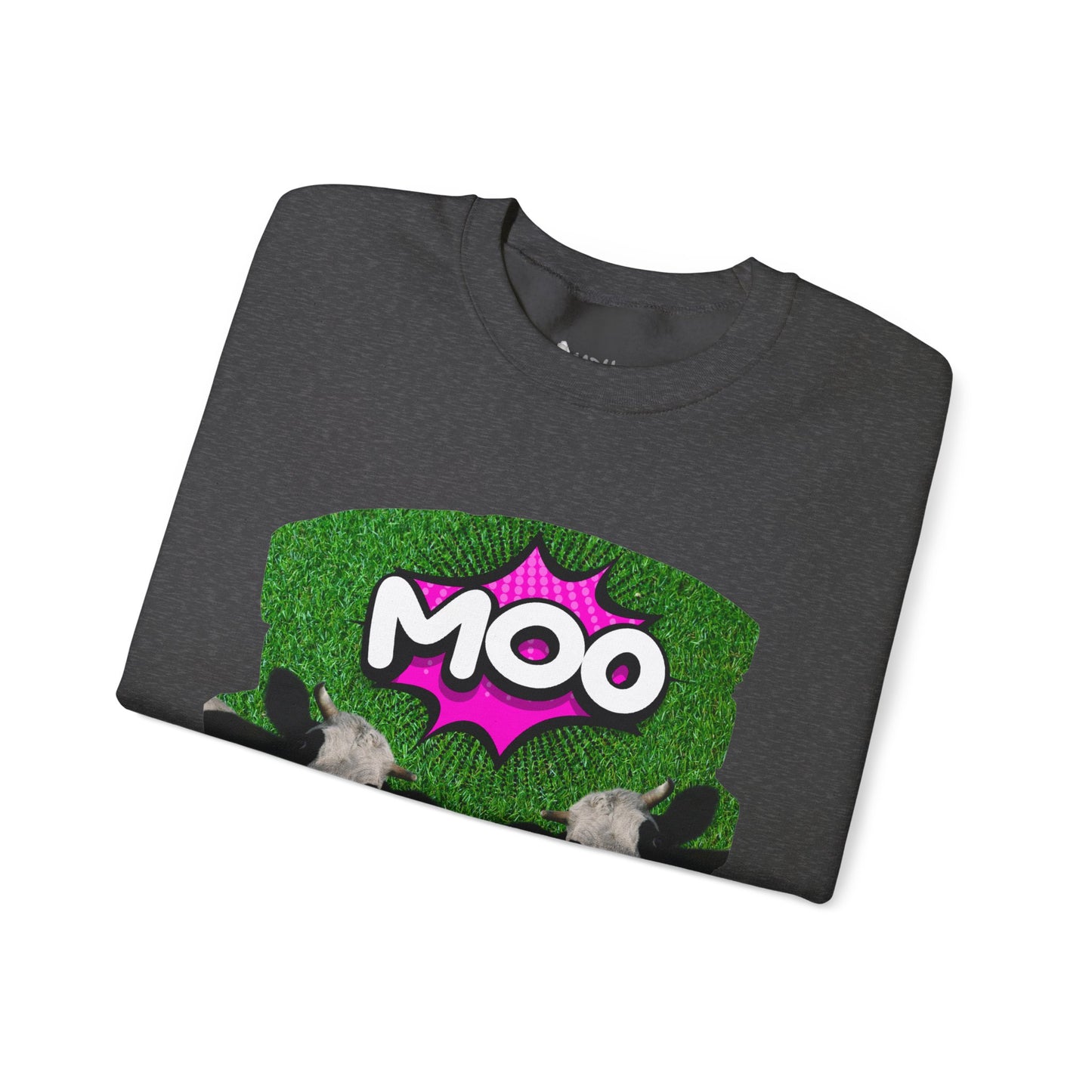 ✔️ AU/NZ Funny Cow Moo Sweatshirt - Unisex Heavy Blend Crewneck MOO