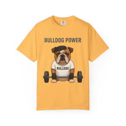 JABU GRIND - BULLDOG: A Fun, Dog-Loving Gym Tee for NZ & AU Humans JABU© • JustAboutBeingU®