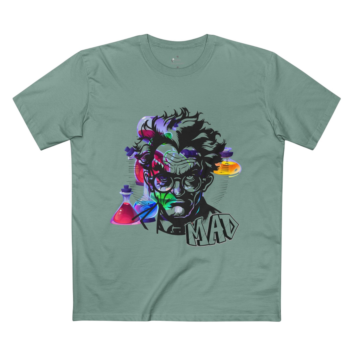✅ AU/NZ-As Colour 5001,Mad Scientist Graphic Tee - Fun T-Shirt for Science Lovers, Gift for Birthdays, Halloween, or Everyday Wear, Unique Art Tee, Quirky Fashion