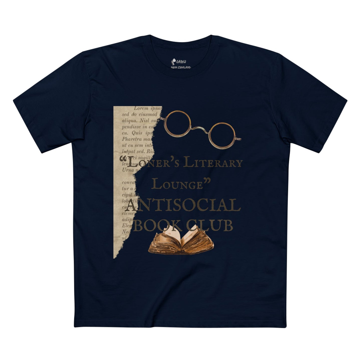 ✅ AU/NZ- As Colour 5001Adult Staple Tee, Literary Antisocial Club