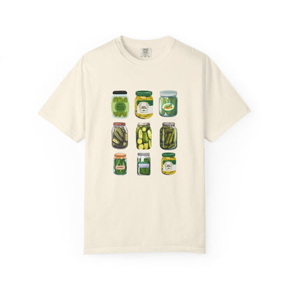 ✅ AU/NZ Fun Farmer's Market T-Shirt - Dill Pickle and Cucumber Design PICKLES