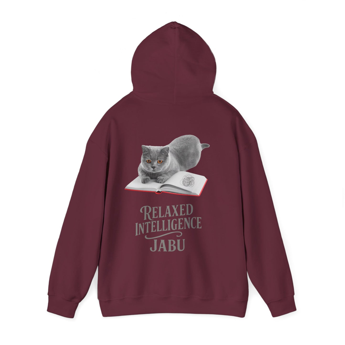 ✅ AU/NZ CATS RELAXED INTELLIGENCE ,Hoodie, Cozy Gift for Cat Lovers, Work from Home Apparel, Casual Wear, Relaxation, British Blue !!