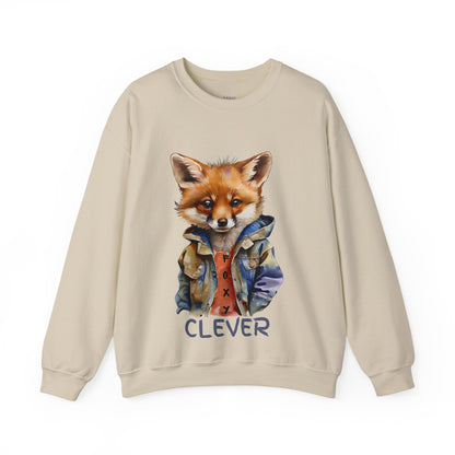 ✅ AU/NZ Clever Fox Unisex Crewneck Sweatshirt - Comfortable and Stylish