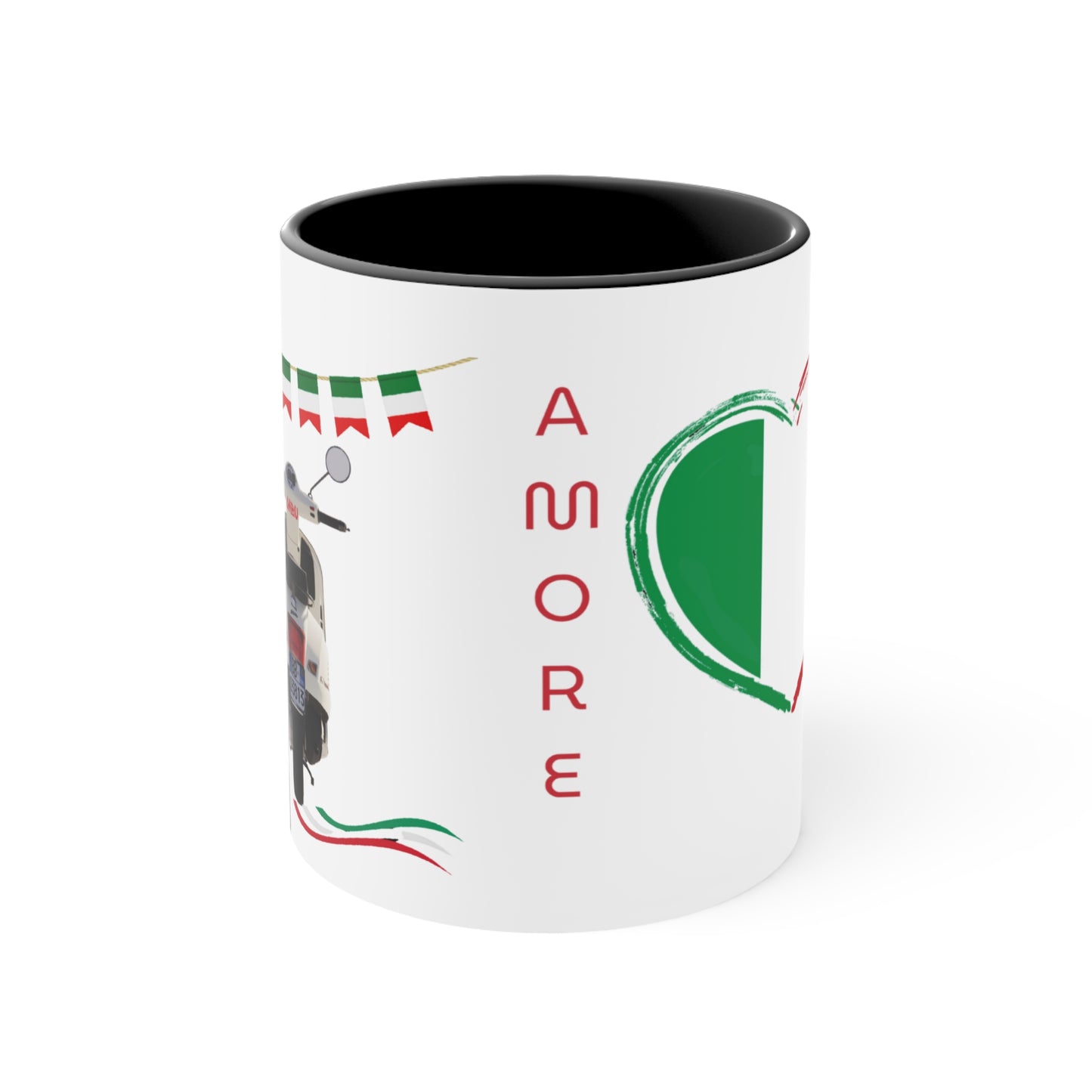 ✅ AU/NZ Italian Amore Accent Mug - Vibrant Coffee Cup for Lovers, Kitchen Decor, Gift for Italian Festival, Home & Office Use