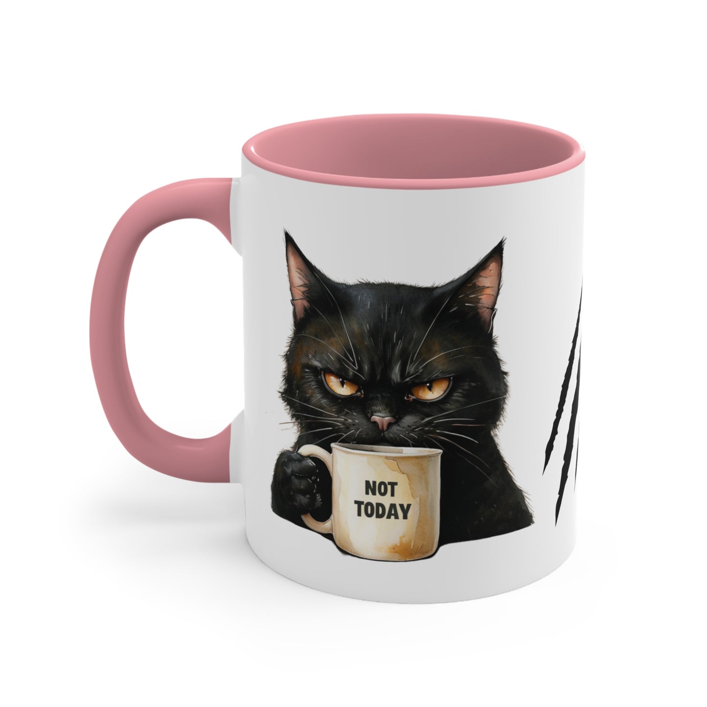 ✅ AU/NZ Colorful Accent Mugs, 11oz , Cats, Not Today