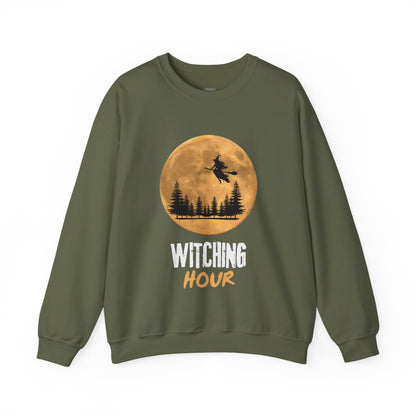 ✅ AU/NZ Witching Hour & Howl Unisex Crewneck Sweatshirt - Spooky Halloween Vibe
