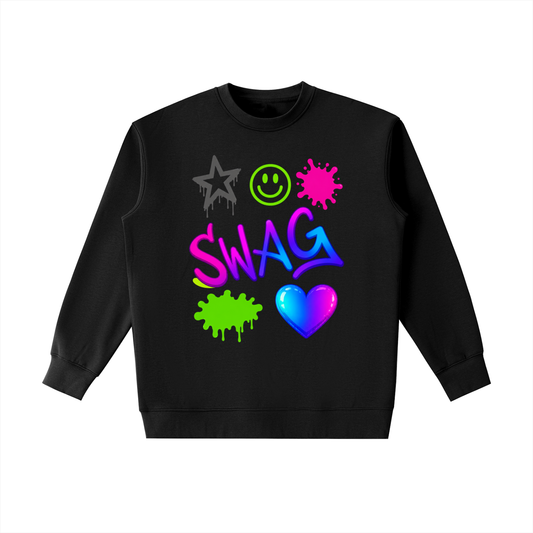 Neon Swag Graphic Heavyweight Crewneck Sweatshirt