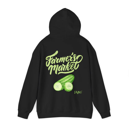 ✅ AU/NZ Farmer's Market Hoodie – Unisex Heavy Blend™ Sweatshirt with Pickle Design