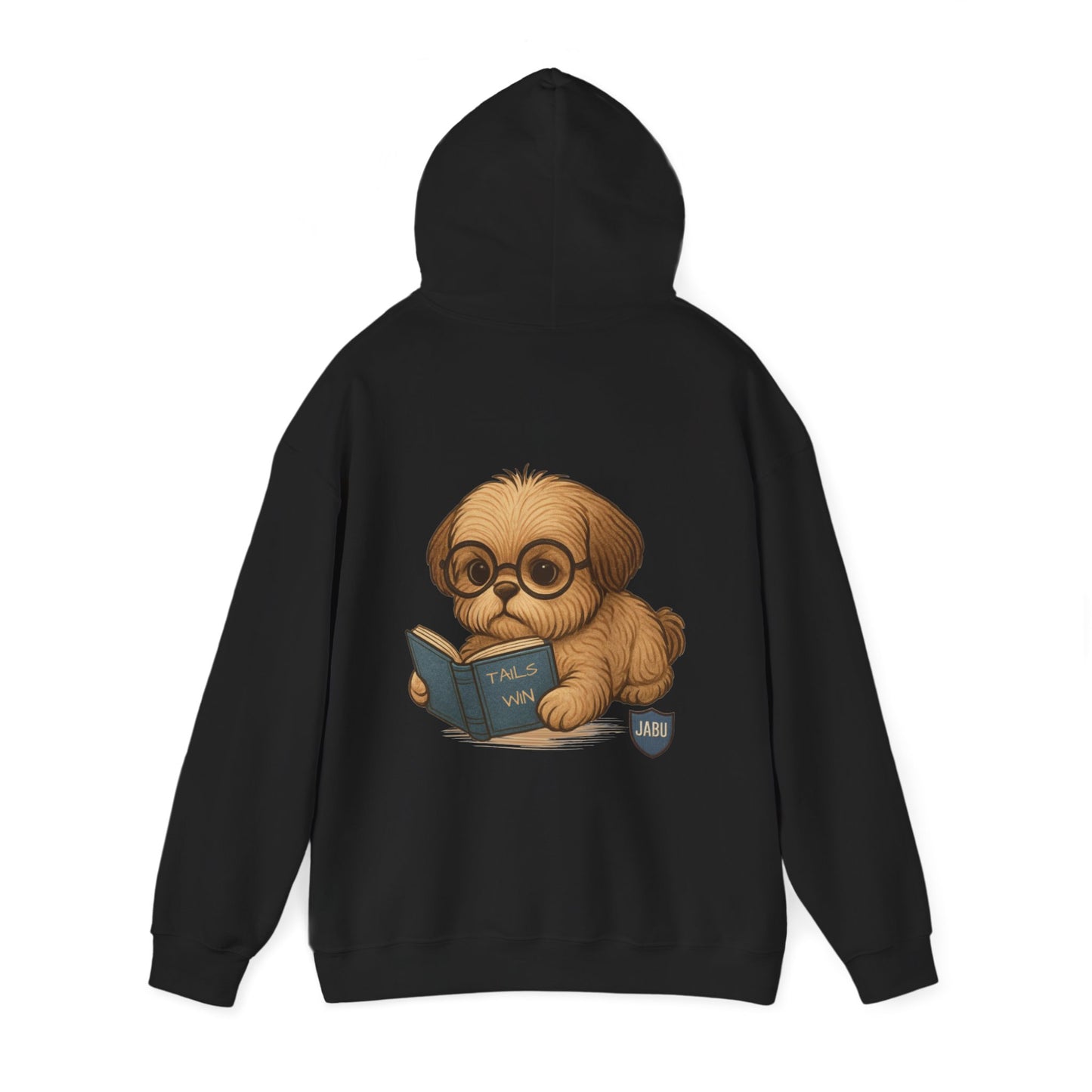 ✅ AU/NZ Cute Reading Puppy Hoodie, Cozy Pet Lover Sweatshirt, Gift for Dog Owners, Studying at Home Wear, Adorable Animal Sweatshirt
