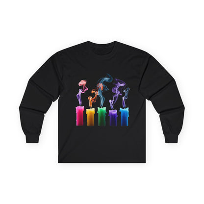 ✅ AU/NZ -Colorful Candle Smoke Long Sleeve Tee, Stylish Unisex Long Sleeve Shirt, Perfect Gift for Relaxation Lovers, Cozy Indoor Fashion, [...]