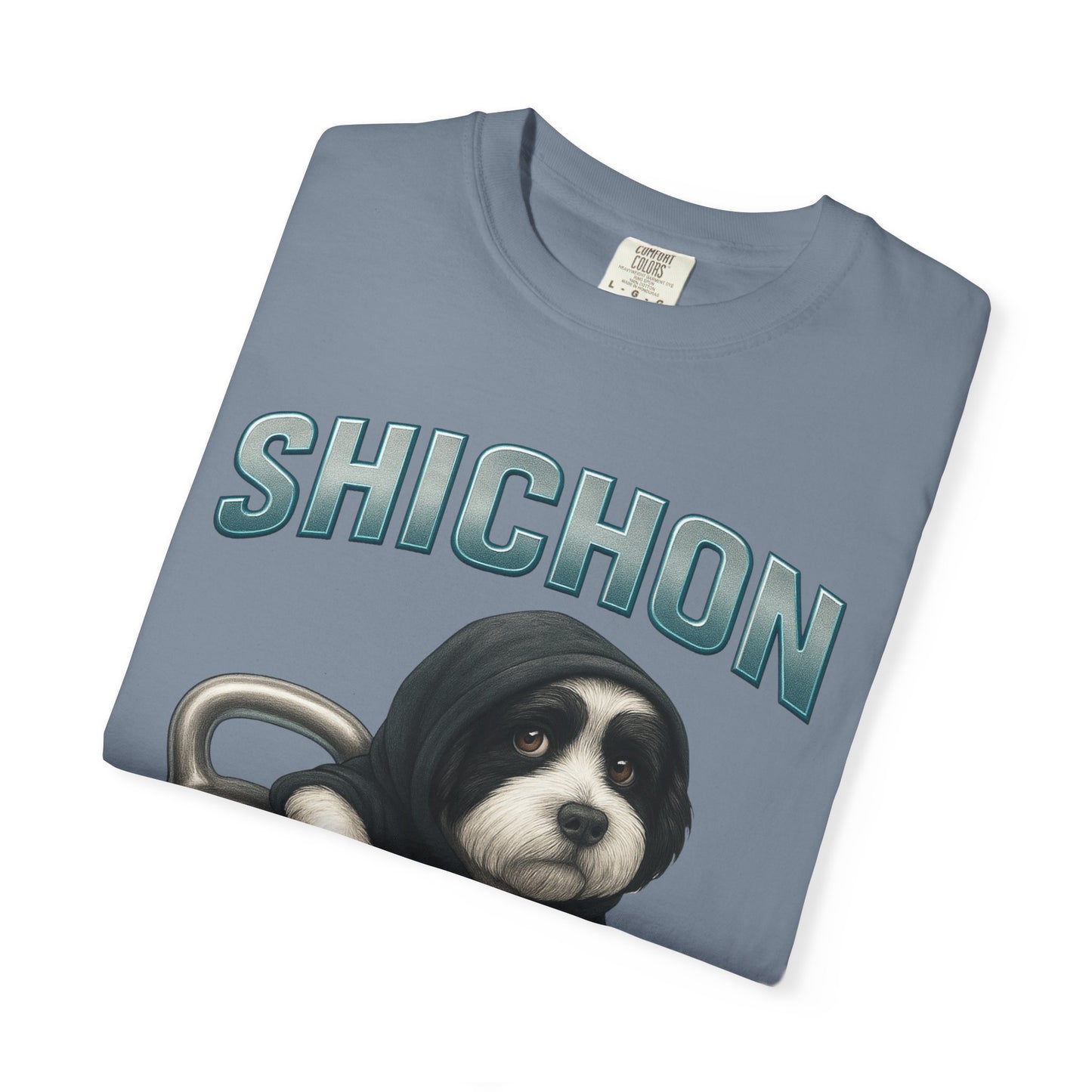 JABU GRIND - SHICHON: A Fun, Dog-Loving Gym Tee for NZ & AU Humans JABU© • JustAboutBeingU®