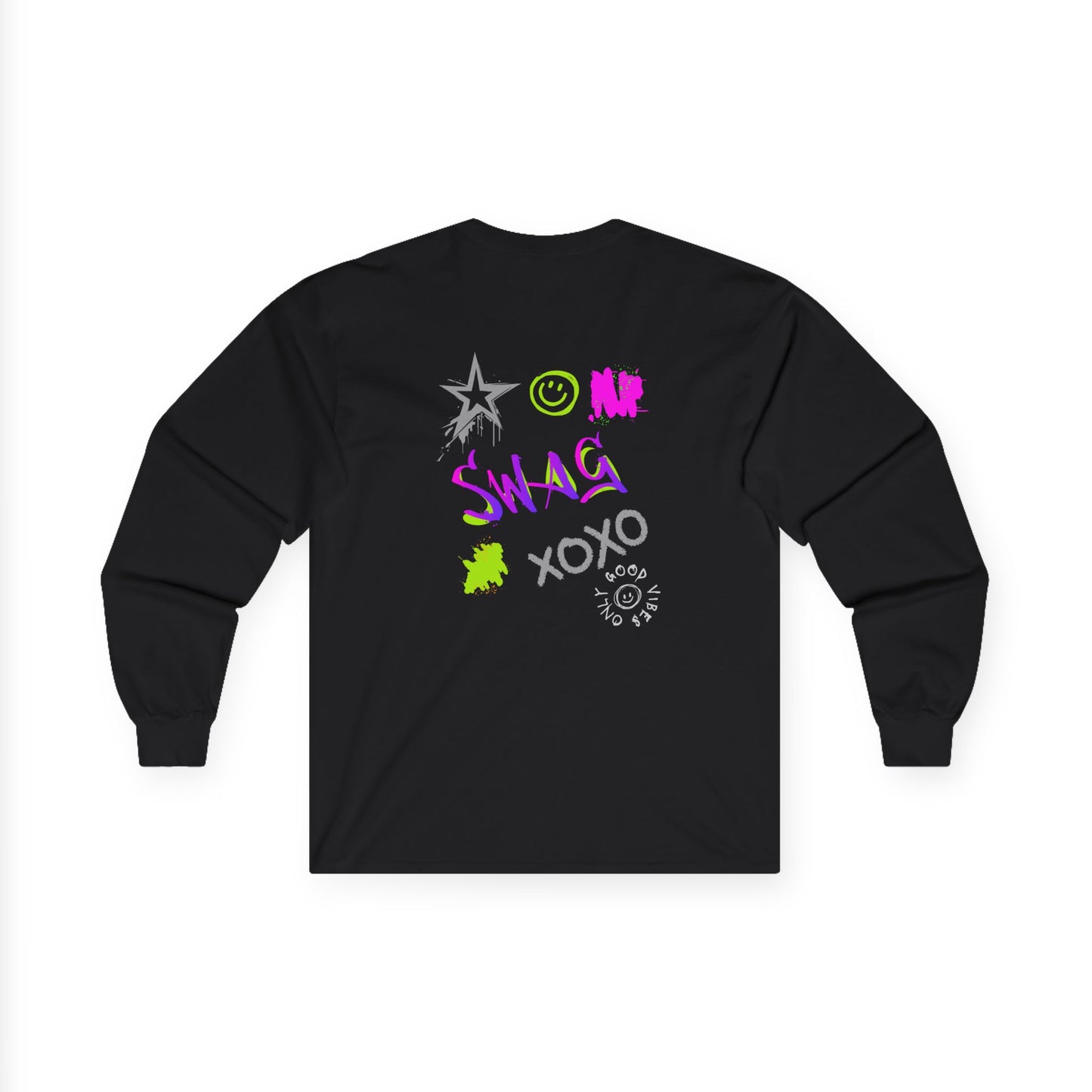 ✅ AU/NZ SWAG! Vibrant Graphic Long Sleeve Tee - Cool Streetwear, Casual Wear, Gift for Teens, Summer Festival, Trendy Unisex Shirt, Unique Style