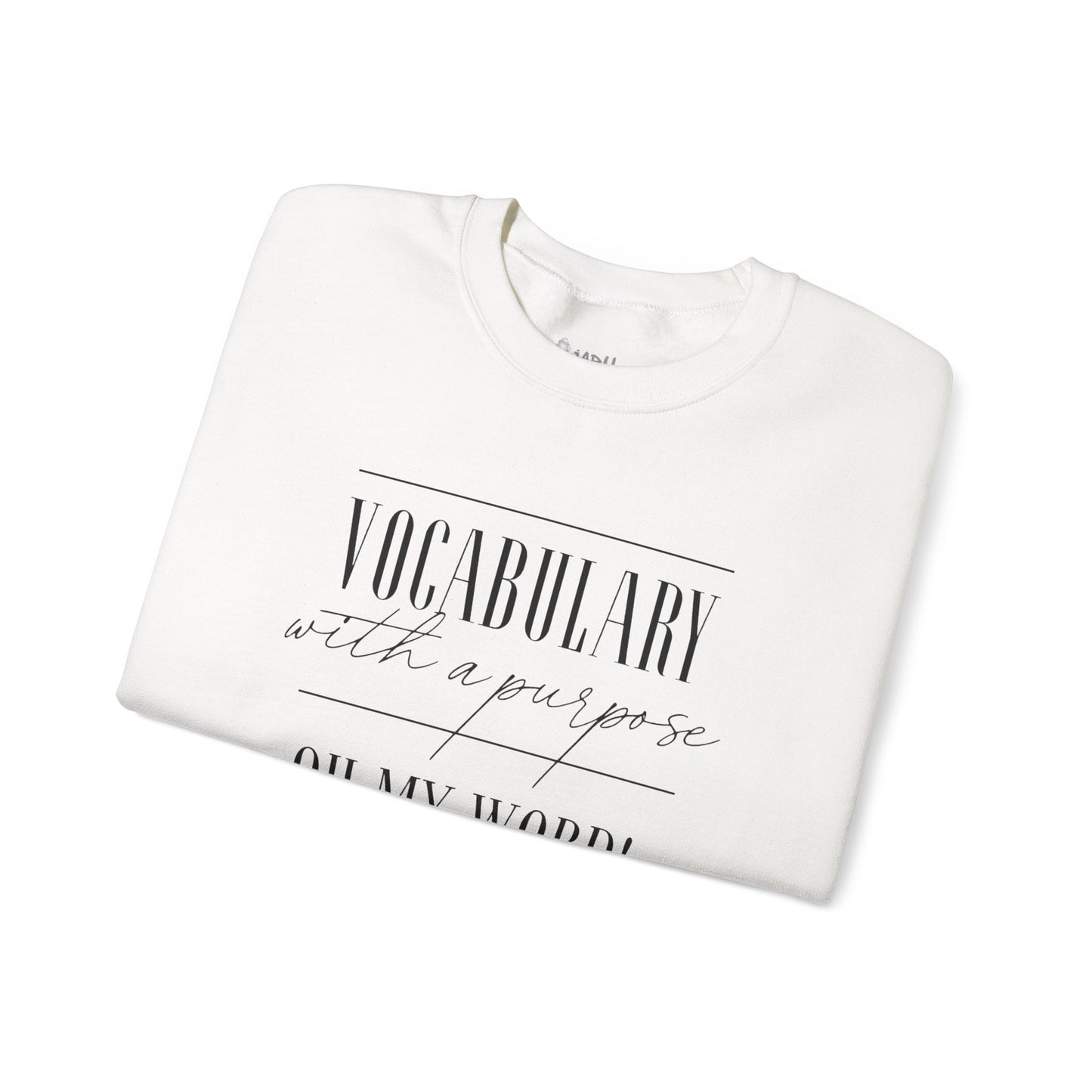 ✅ AU/NZ Vocabulary with a Purpose Crewneck Sweatshirt - Unisex WORD