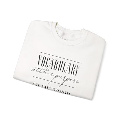 ✅ AU/NZ Vocabulary with a Purpose Crewneck Sweatshirt - Unisex WORD