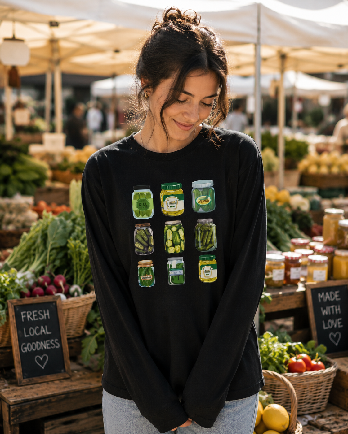 Fresh Pickles Long Sleeve Tee