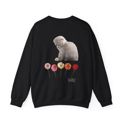 ✅ AU/NZ Adorable Cat & Flowers Crewneck Sweatshirt - Perfect Gift for Cat Lovers ADORABLE