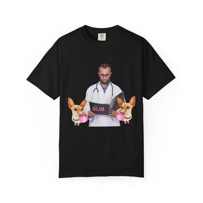 ✅ AU/NZ,Comfort Colours 1717-Funny Dog and Bubble Unisex T-Shirt - Perfect for Pet Lovers Bubbles!