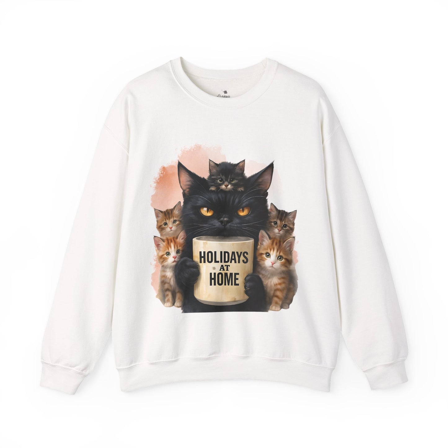 ✅ AU/NZ Cat Lover's Crewneck Sweatshirt - "Holidays at Home" Design Kittens
