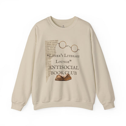 ✅ AU/NZ Literary Lounge Sweatshirt - Antisocial Book Club Style, Book Lovers!