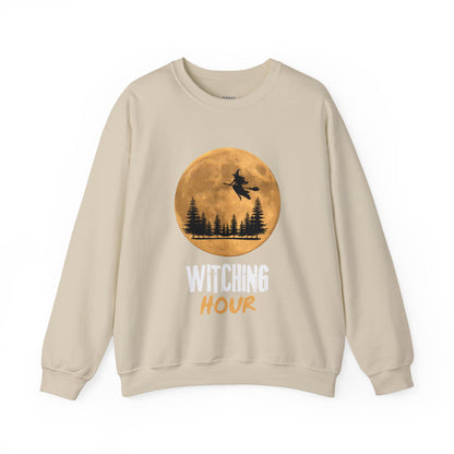 ✅ AU/NZ Witching Hour & Howl Unisex Crewneck Sweatshirt - Spooky Halloween Vibe