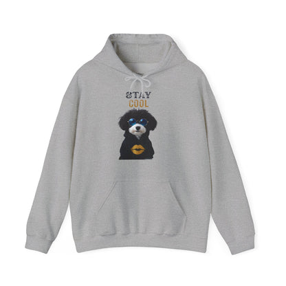 ✅ AU/NZ Stay Cool Dog Hoodie, Unisex Heavy Blend Sweatshirt, Pet Lover Gift, Cool Canine Apparel, Cozy Dog Hoodie, Dog Lover Sweatshirt, Jabu’s Brand Ambassador!