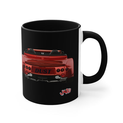 ✅ AU/NZ Turbo Power Mug, 11oz Colorful Accent Coffee Cup for Car Enthusiasts, Automotive Gift, Racer Drinkware, Unique Birthday Present