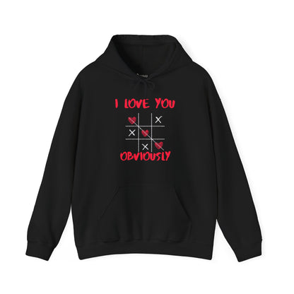 ✅ AU/NZ Casual Love Hoodie - I Love You Obviously | Hearts Win | Perfect Gift for Valentine's Day & Everyday Wear