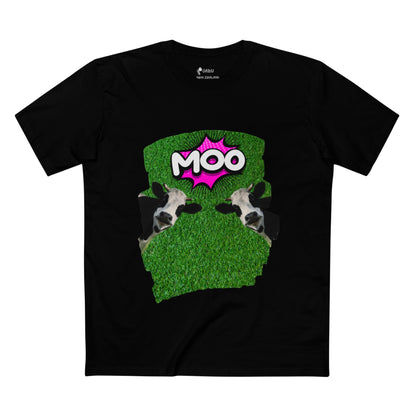 ✅ AU/NZ Funny Cow Graphic Tee, Comfortable Tee for Animal Lovers, Casual Wear, Gift for Farming Enthusiasts, Moo-Themed Apparel