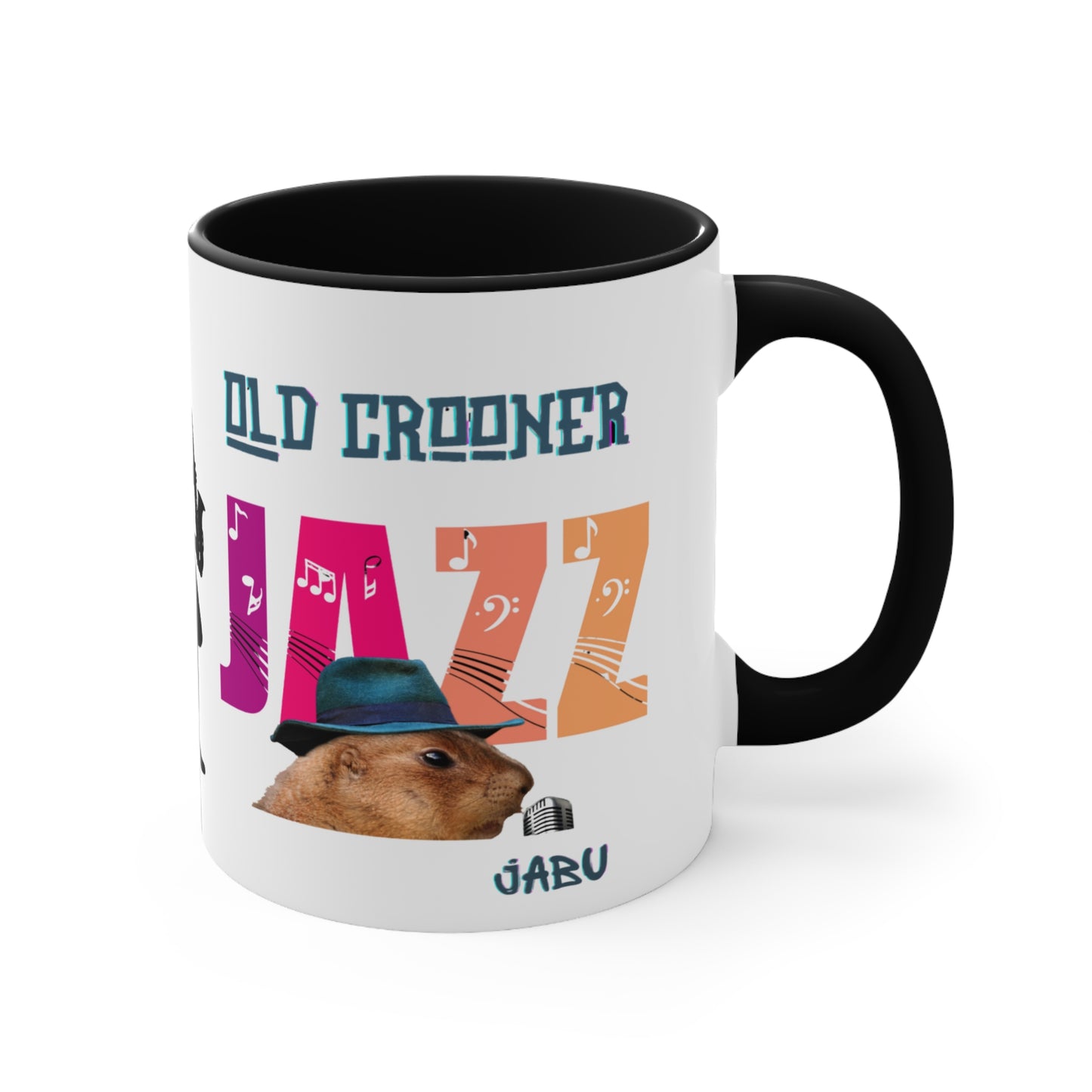 ✅ AU/NZ Jazz Themed Accent Mugs | Perfect for Music Lovers, Gift for Jazz Fans, Coffee Mug, Unique Drinkware, Black and White Design