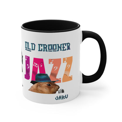 ✅ AU/NZ Jazz Themed Accent Mugs | Perfect for Music Lovers, Gift for Jazz Fans, Coffee Mug, Unique Drinkware, Black and White Design