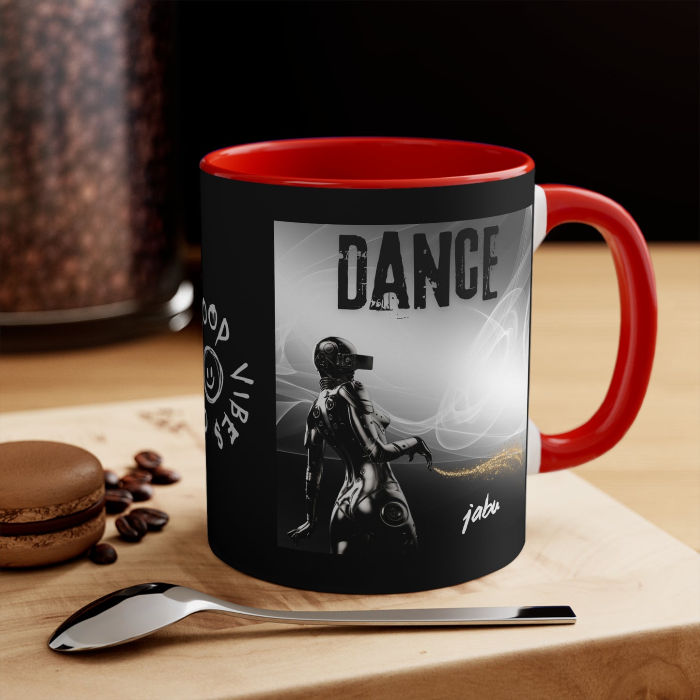 ✅  AU/NZ Colorful Accent Mugs, 11oz Cyborg GOLD