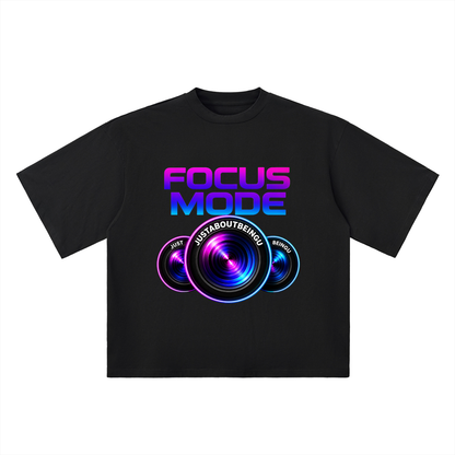 Focus Mode Camera Graphic Oversized Drop-Shoulder T-Shirt