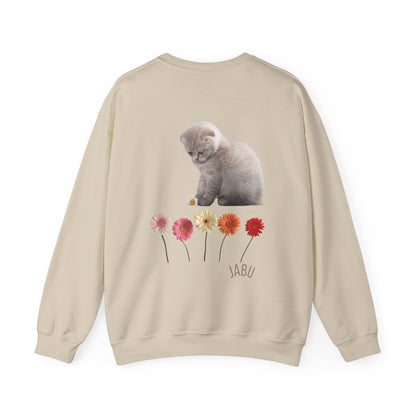✅ AU/NZ Adorable Cat & Flowers Crewneck Sweatshirt - Perfect Gift for Cat Lovers ADORABLE