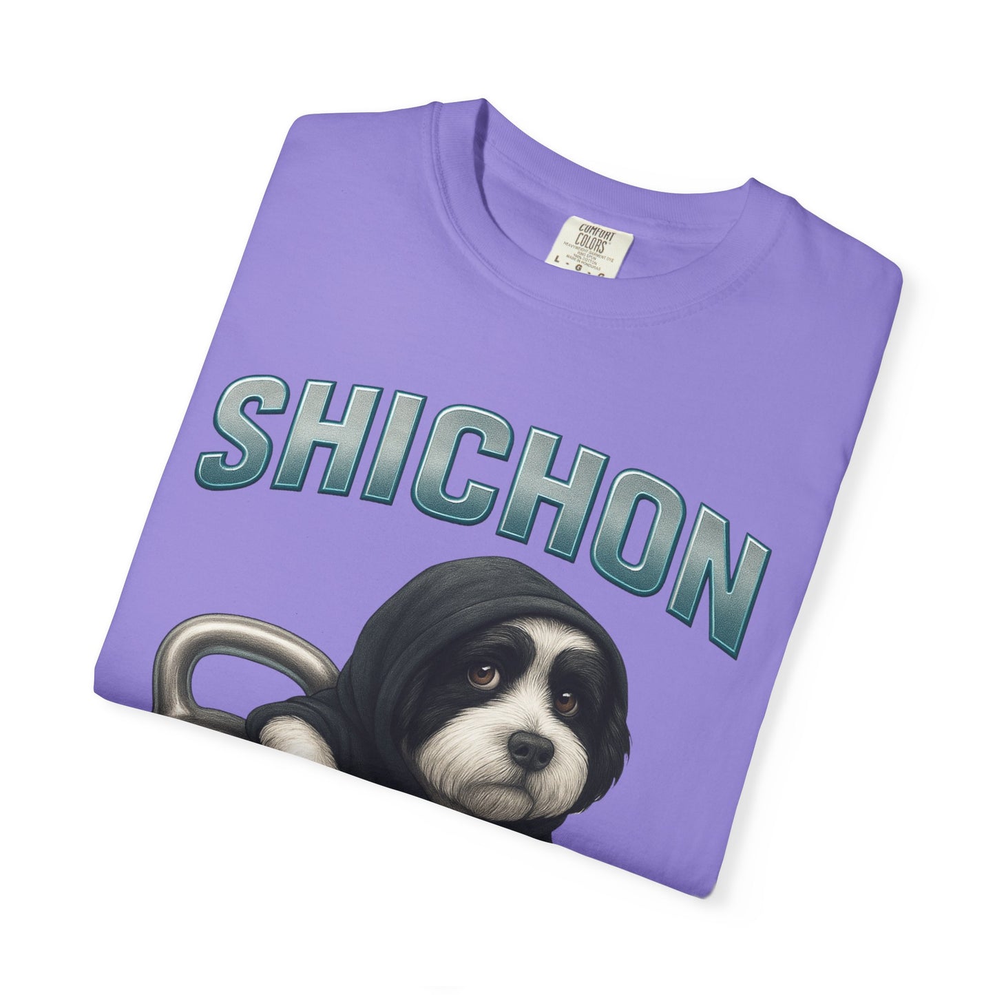 JABU GRIND - SHICHON: A Fun, Dog-Loving Gym Tee for NZ & AU Humans JABU© • JustAboutBeingU®