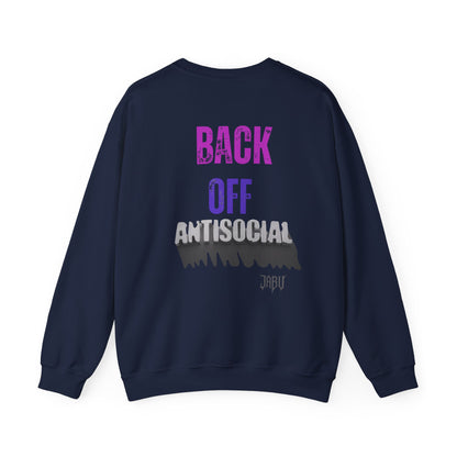 ✅ AU/NZ Patience Pushing Unisex Crewneck Sweatshirt, Antisocial Sweatshirt, Gift for Youself, Cozy Lounge Wear, Back Off Antisocial!