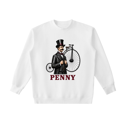 Penny Comeback Vintage Bicycle Graphic Heavyweight Crewneck Sweatshirt