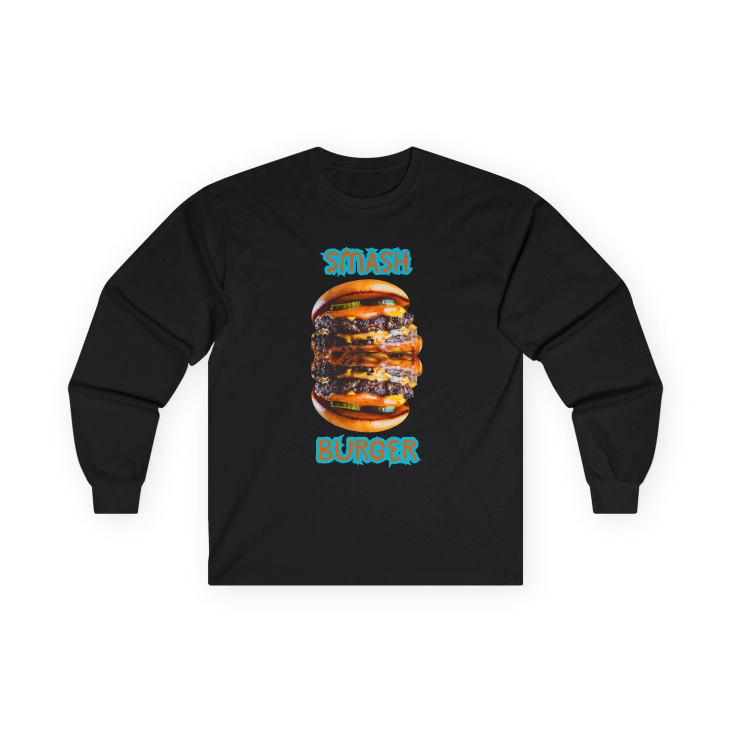 ✅ AU/NZ Smash Burger Long Sleeve Tee - Fun Foodie Apparel, Perfect for Food Lovers, Casual Wear, BBQs, and Gifts