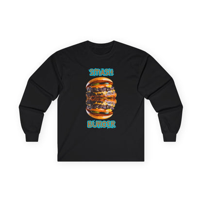 ✅ AU/NZ Smash Burger Long Sleeve Tee - Fun Foodie Apparel, Perfect for Food Lovers, Casual Wear, BBQs, and Gifts