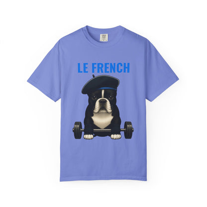 JABU GRIND – LE FRENCH: A Fun, Dog-Loving Gym Tee for NZ & AU Humans JABU© • JustAboutBeingU®