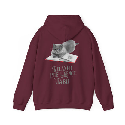 ✅ AU/NZ CATS RELAXED INTELLIGENCE ,Hoodie, Cozy Gift for Cat Lovers, Work from Home Apparel, Casual Wear, Relaxation, British Blue !!