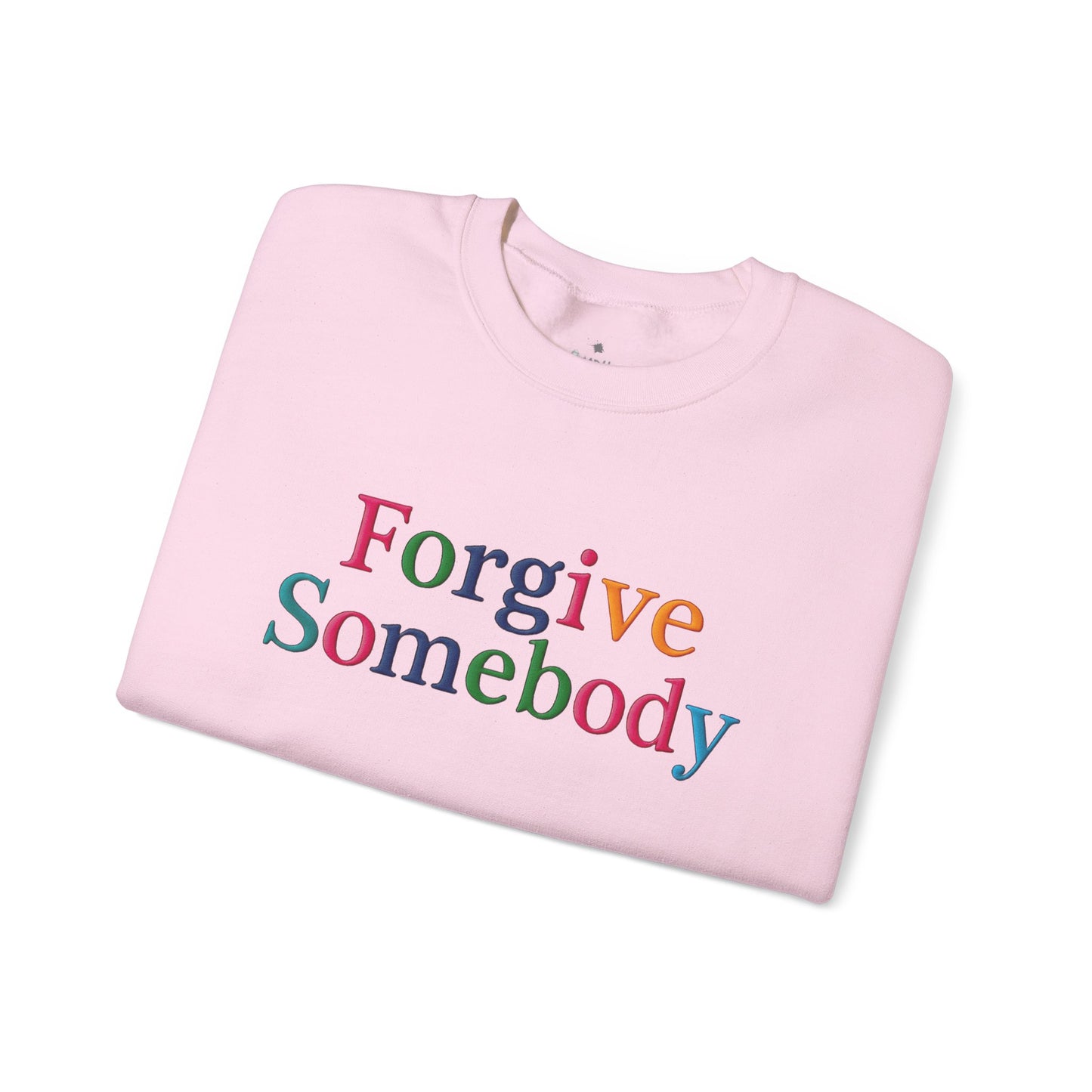 ✅ AU/NZ Forgive Somebody -Light Coloured-Unisex Crewneck Sweatshirt, Inspirational Gift, Cozy Casual wear, Thoughtful Message, Everyday Comfort, Perfect for Gifting