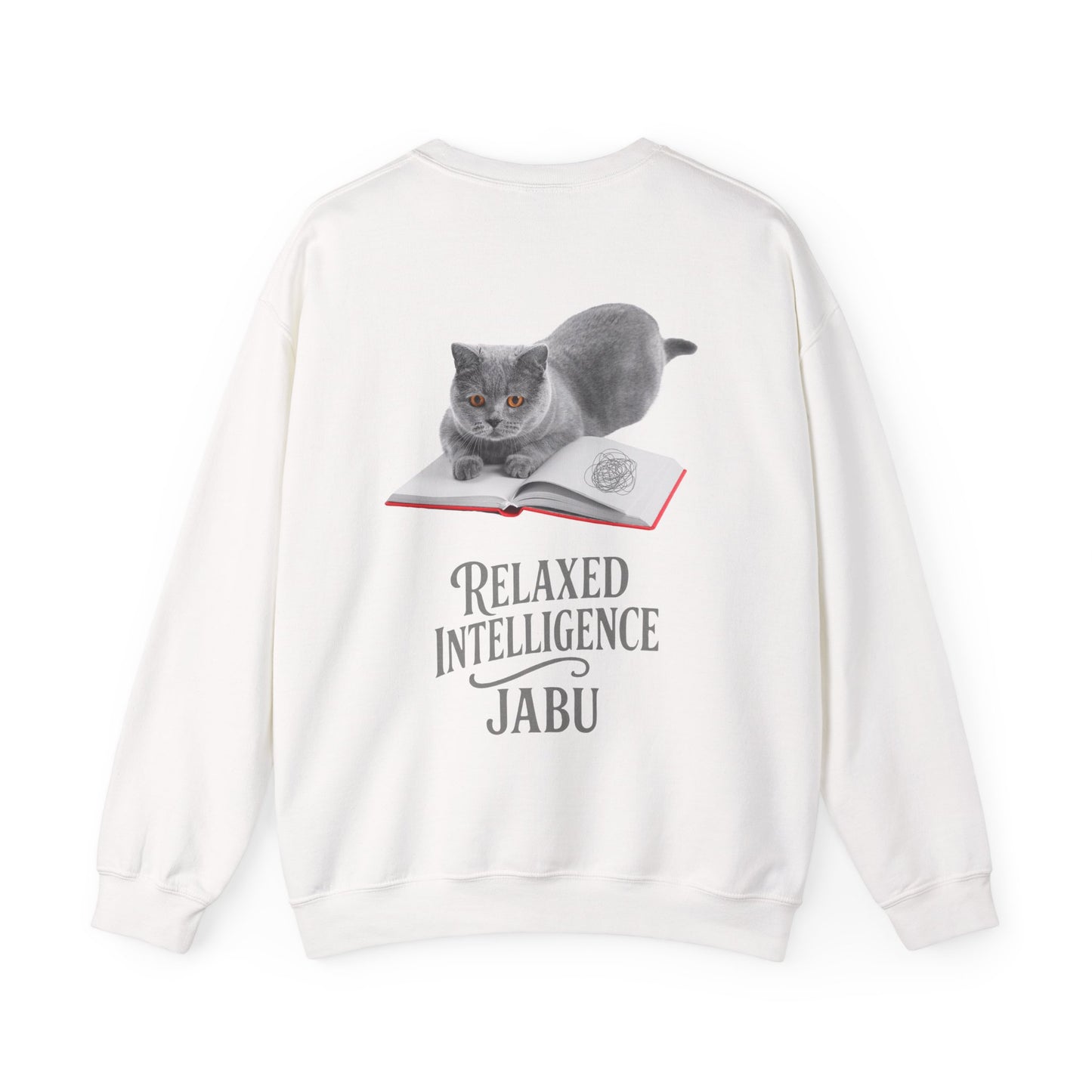 ✅ AU/NZ Relaxed Intelligence Cat Sweatshirt - Cozy Unisex Crewneck, Perfect Gift for Cat Lovers, Funny Pet Apparel, Casual Wear for All Occasions