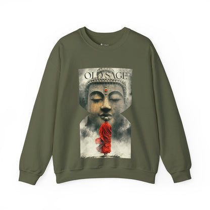 ✅ AU/NZ Spiritual Buddha Crewneck Sweatshirt - Unisex Heavy Blend™ SAGE