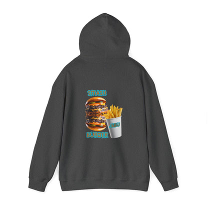 ✅ AU/NZ Smash Burger Unisex Hoodie with Fun Food Graphics