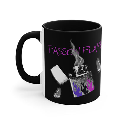 ✅ AU/NZ Colorful Accent Mug, Passion Flames Design, Vibrant Coffee Cup, Unique Gift for Coffee Lovers, Perfect for Birthdays or Anniversaries
