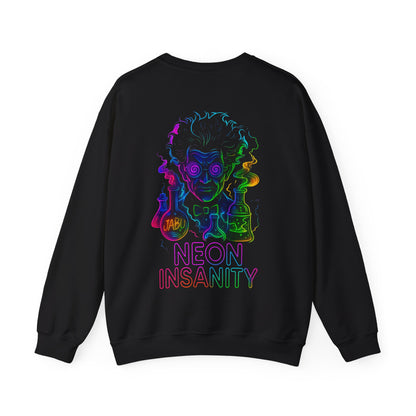 JABU Neon Madness: Bold Streetwear Sweatshirt with Electric Scientist Design for NZ & AU Trendsetters JABU© • JustAboutBeingU®